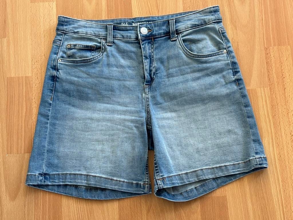 MS mode, Kleding | Dames, Broeken en Pantalons, Maat 38/40 (M), Kort, Blauw, Ophalen of Verzenden