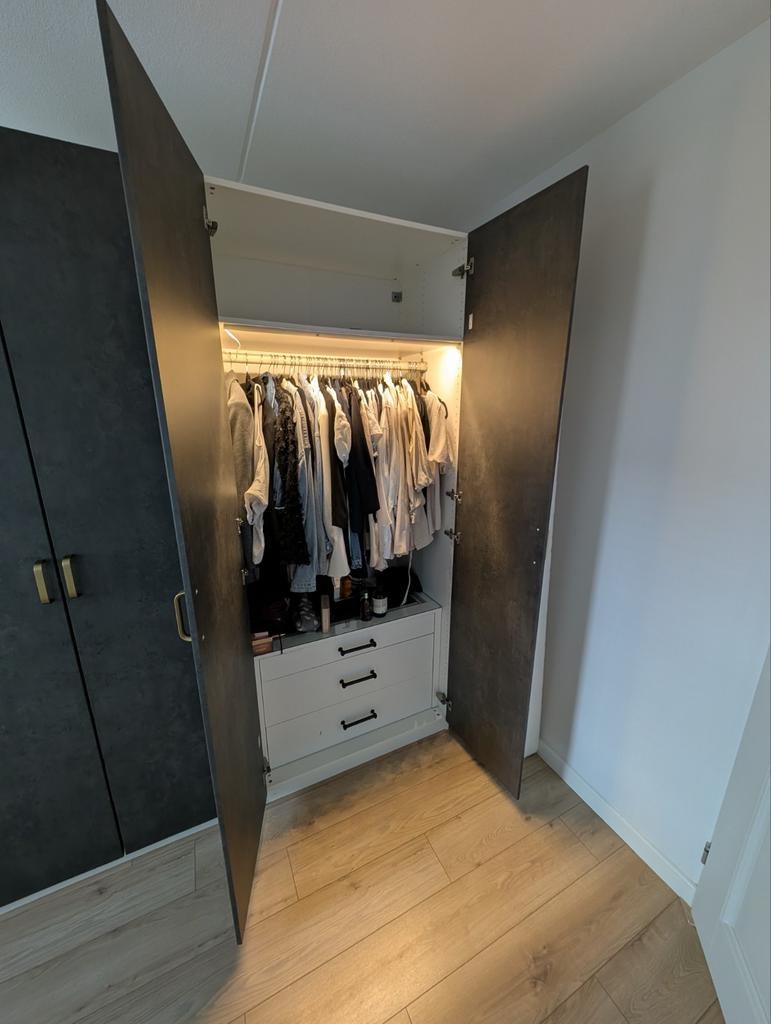 IKEA Pax Kast met Hangruimte en Lades - 236x100x58cm, Overige materialen, Gebruikt, 200 cm of meer, 50 tot 100 cm