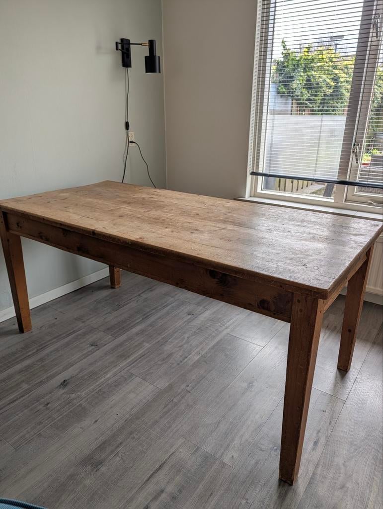 koma eettafel, keukentafel, eettafel, grenen tafel, massief restaurant, 70 x 130 cm, grenen gelakt