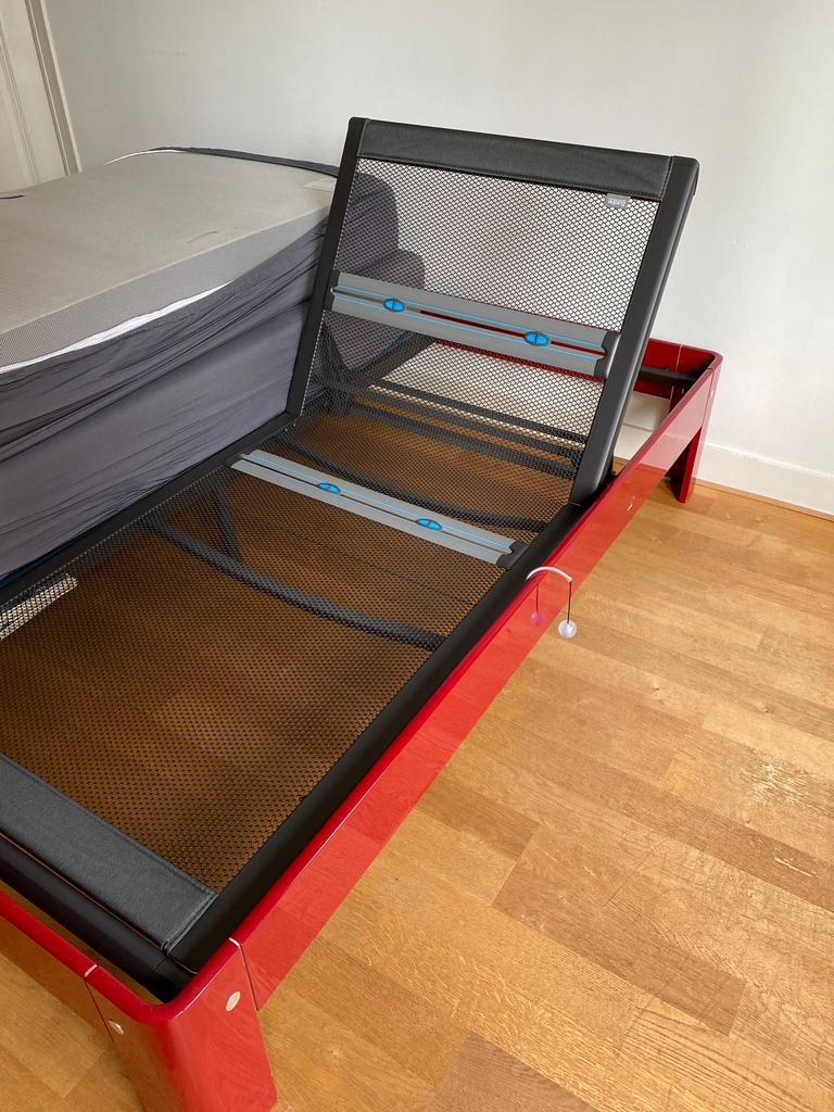 Auping auronde 180 x 200 x 42, Ophalen, Wit, Tweepersoons, Zo goed als nieuw