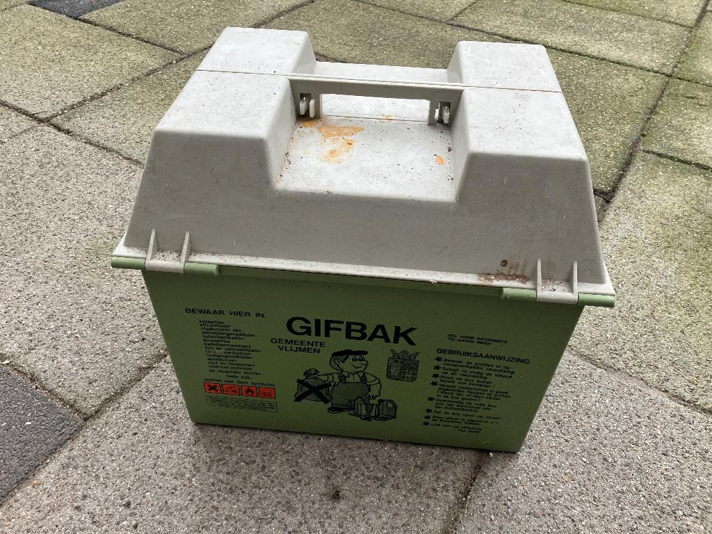 Gifbak gemeente Vlijmen GRATIS, Ophalen, Gebruikt