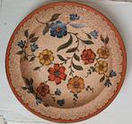 Plateel schotel met bloemmotief Gouda Bakkerij Zuid Holland, Ophalen of Verzenden
