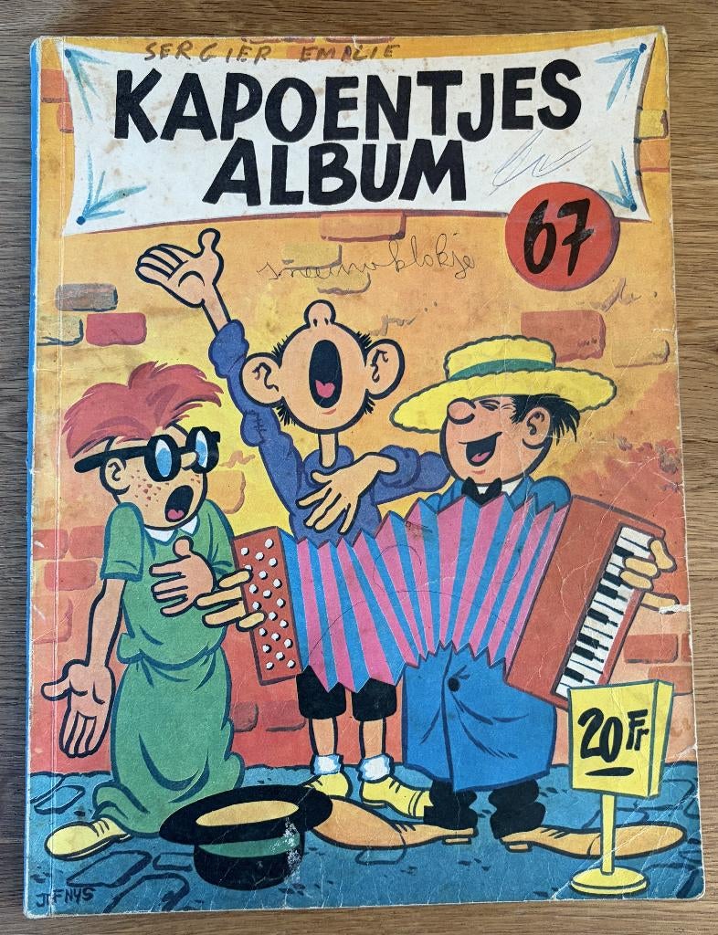 Kapoentjes Album 67 - 1e druk (1965) Strip, Boeken, Stripboeken, Eén stripboek, Ophalen of Verzenden, Gelezen