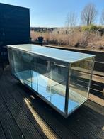 Vintage vitrine kast MOET WEG!!, Ophalen, Gebruikt, 50 tot 100 cm, 150 tot 200 cm