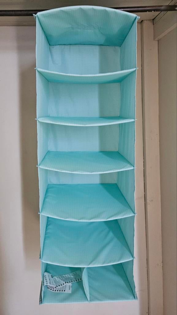 IKEA SKUBB opberger 7 vakken turkooisblauw, Huis en Inrichting, Kasten | Kledingkasten, Ophalen, Zo goed als nieuw, 25 tot 50 cm
