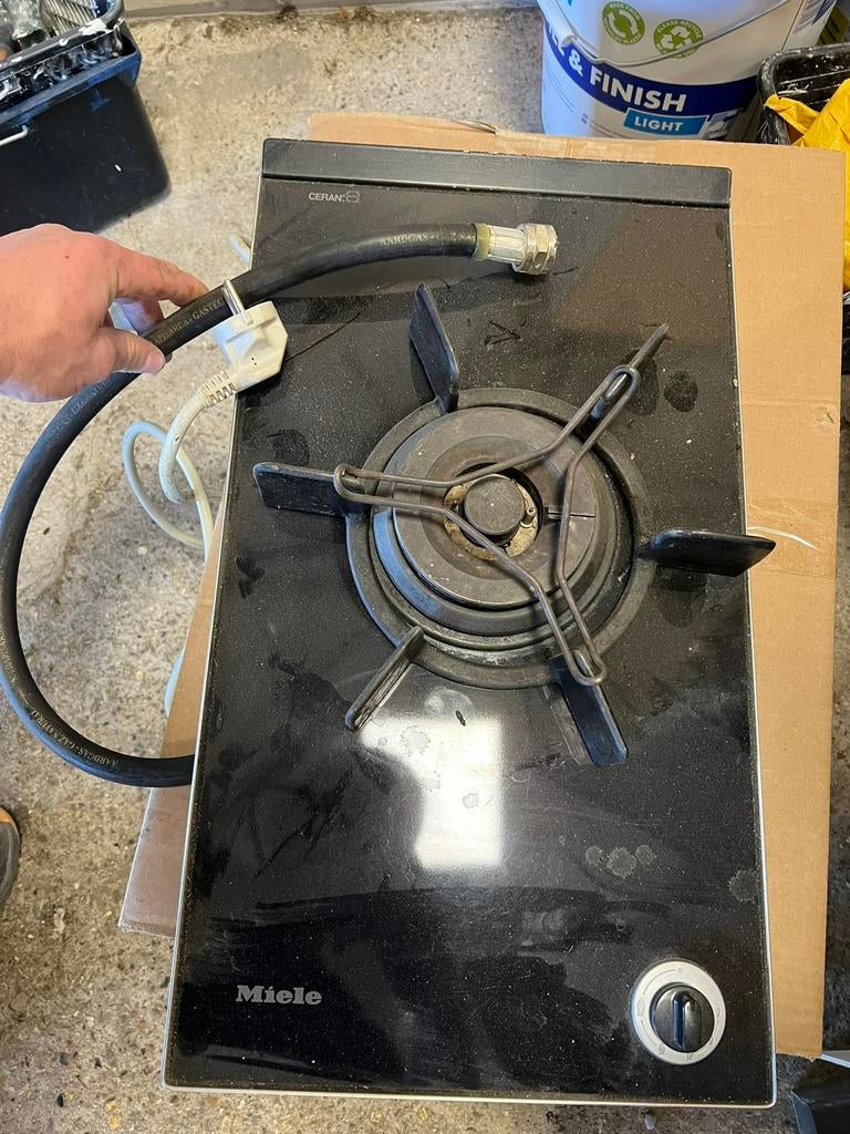Wokbrander inbouw, Witgoed en Apparatuur, Kookplaten, Ophalen, Zo goed als nieuw, Inbouw, Gas