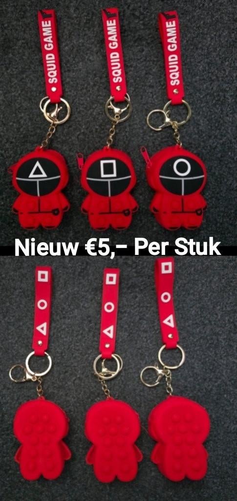 Squid Game Portemonnee Tasjes Popit, Ophalen of Verzenden, Nieuw, Jongen of Meisje