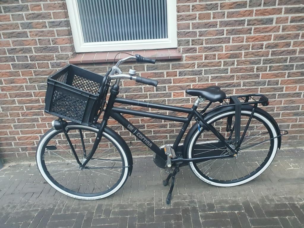 Cortina U4 Transportfiets jongensfiets Zwart, Versnellingen, Zo goed als nieuw, Overige merken, Ophalen
