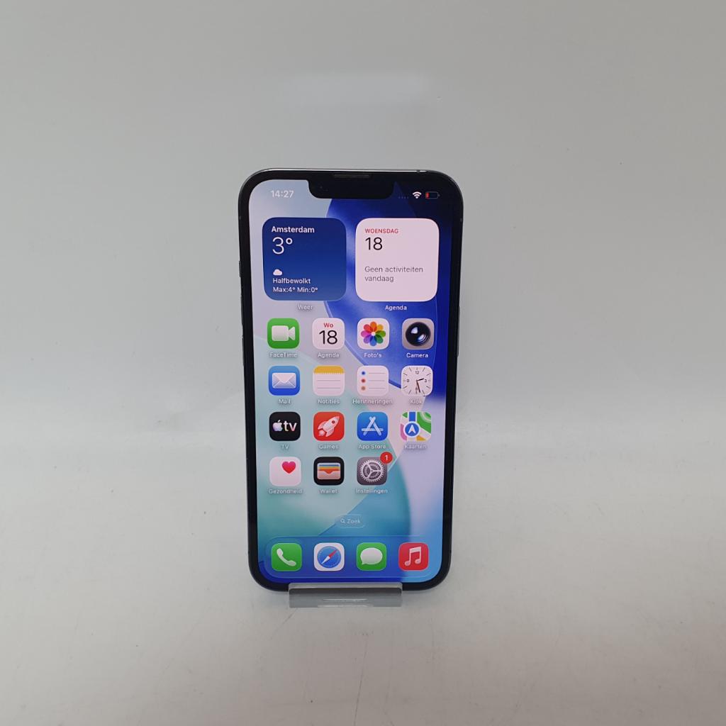 iPhone 13 Pro 128GB Blue in Zeer Nette Staat - Accu 100%, Ophalen of Verzenden, Zo goed als nieuw, IPhone 13 Pro