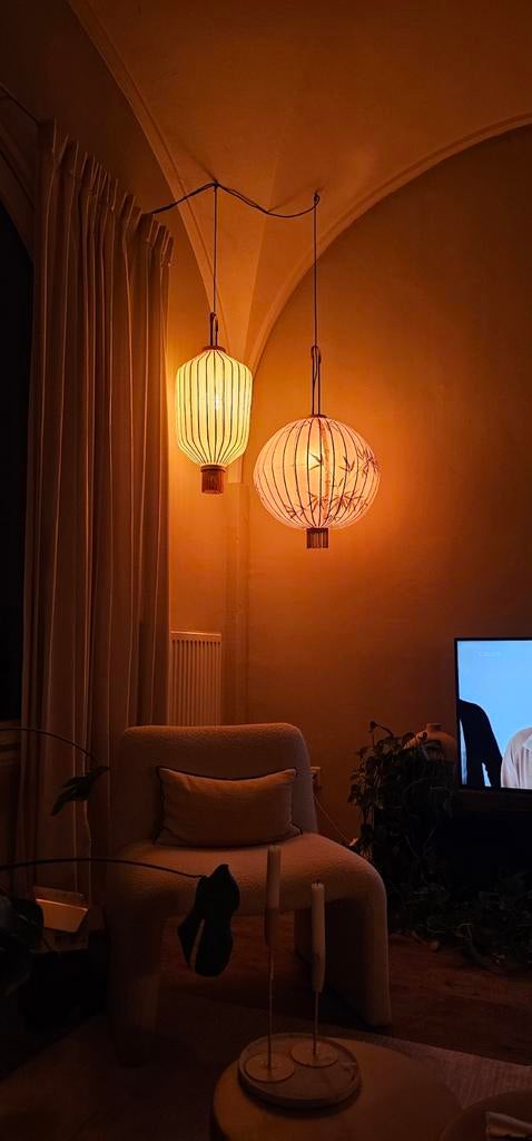 HKLIVING lantaarn L - beige, Ophalen, Minder dan 100 cm