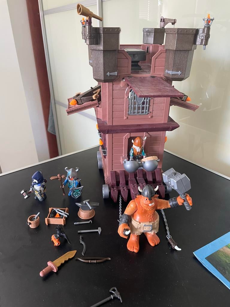 Playmobil 9340 Reuzenstrijder met Trollenkatapult, Ophalen, Gebruikt, Complete set