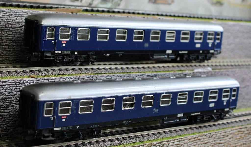 4027 Marklin 3 x D RIJTUIGEN DB, Wisselstroom, Wagon, Ophalen of Verzenden, Zo goed als nieuw