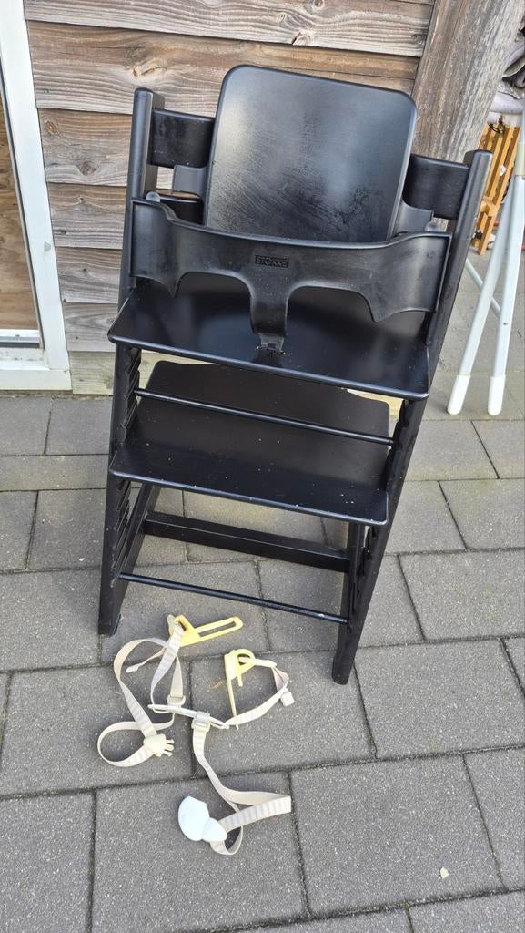 Stokke Tripp Trapp met Baby Set - Goede Staat, Ophalen, Gebruikt, Meegroeistoel, Gordel(s)
