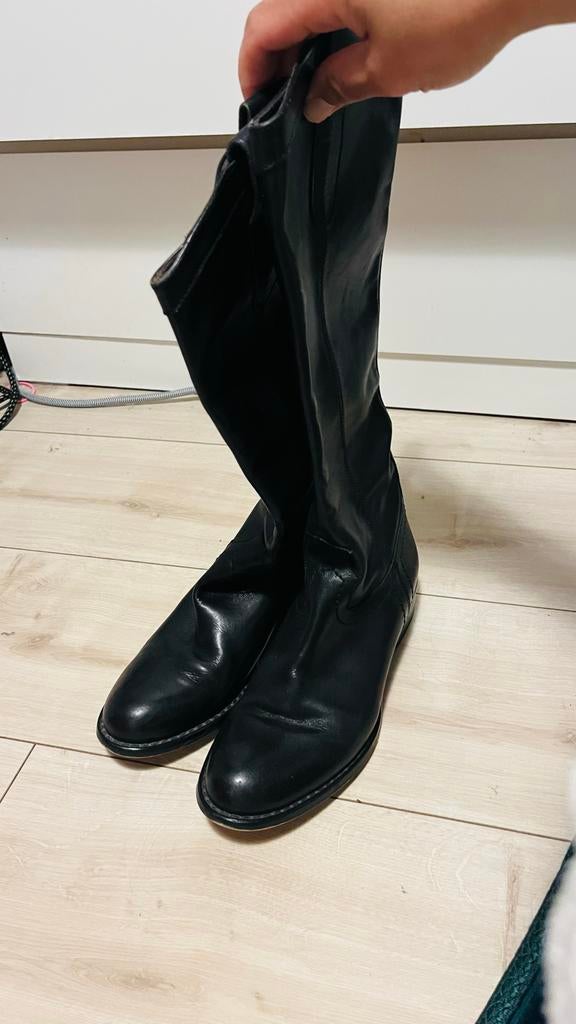 LAVORAZIONE ARTIGIANA  Dames Leren Laarzen - Maat 38, Kleding | Dames, Schoenen, Ophalen, Gedragen, Zwart, Hoge laarzen