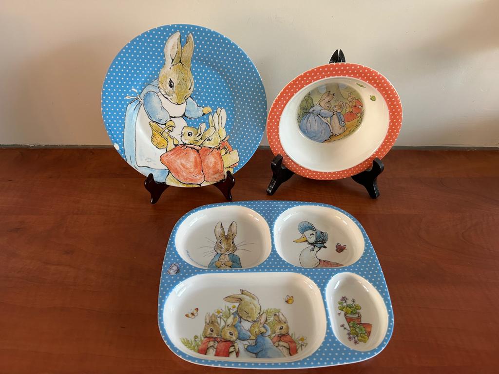 Kinderservies, Overige materialen, Gebruikt, Verzenden, Bord(en)