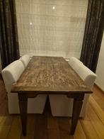 Eetkamerstoelen 6x/gebroken wit/gestoffeerd/intact/gebruikt, Huis en Inrichting, Stoelen, Ophalen, Gebruikt, Wit, Modern/Degelijke kwaliteit