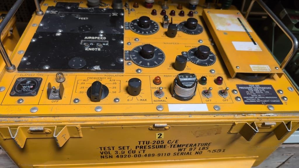 Unieke US ARMY Vliegtuig Testset - Kollsman TTU-205C/E, Ophalen, Gebruikt, Overige typen