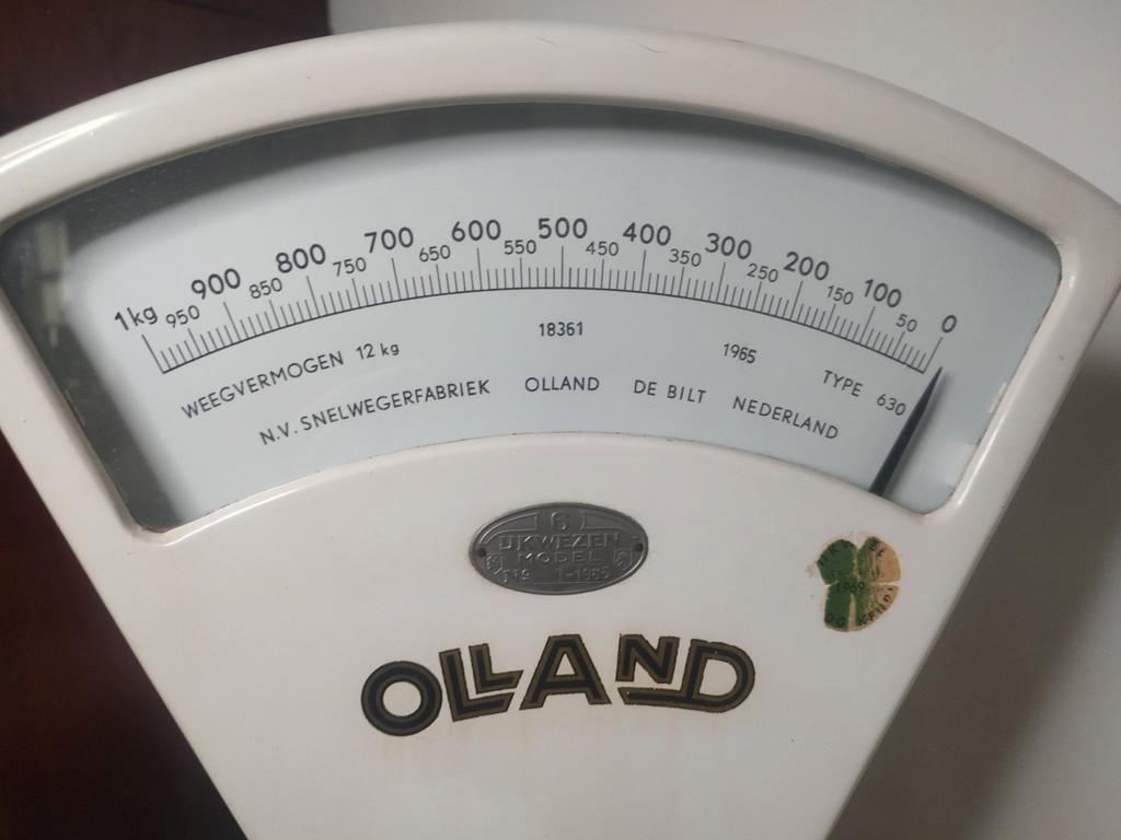 Prachtige Vintage weegschaal ' Olland ', Ophalen