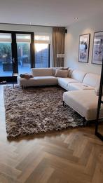 Mooi hoogpolig vloerkleed 4x3 meter, rook- en diervrij, Ophalen, Bruin, Zo goed als nieuw, 200 cm of meer