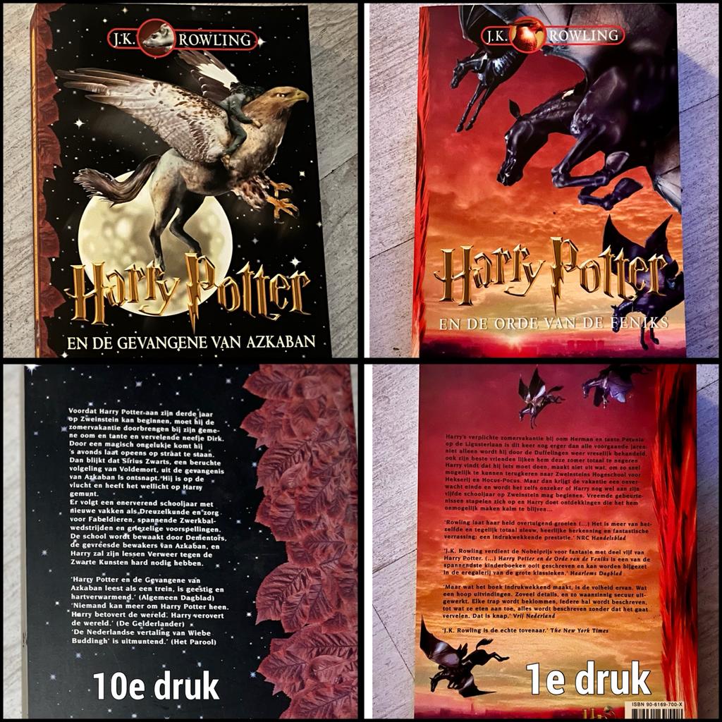 Harry Potter boeken Deel 3 & 5 (1e druk) - Splinternieuw, Boeken, Ophalen of Verzenden, Nieuw