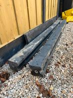 2x Schutting beton sleufpalen antraciet & 1x onderplaat, Ophalen, Overige materialen, Minder dan 3 meter, Nieuw