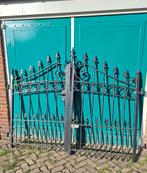 Hekwerk met draaihek/looppoort--hoogte 2 mtr--, Met poort, Ophalen of Verzenden, Zo goed als nieuw, Sierhekwerk