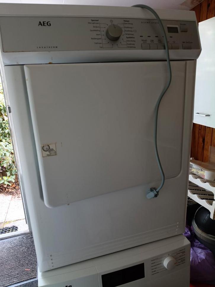 AEG wasdroger lucht afvoer in Delft ophalen!!, Witgoed en Apparatuur, Wasdrogers, Zo goed als nieuw, Luchtafvoer, 6 tot 8 kg, 85 tot 90 cm