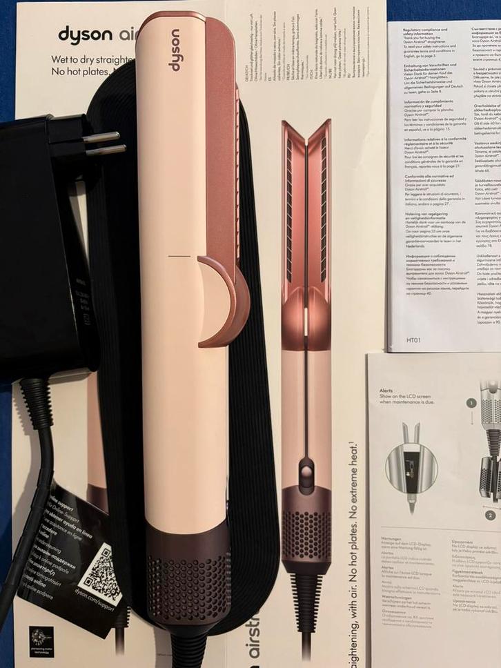 Roze dyson airstrait, Sieraden, Tassen en Uiterlijk, Uiterlijk | Haarverzorging, Zo goed als nieuw, Föhn of Haardroger, Ophalen of Verzenden
