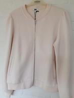 Ecru vestje met rits en licht gepofte mouwen - Maat L, Kleding | Dames, Jassen | Zomer, Verzenden, WE, Beige, Maat 42/44 (L)