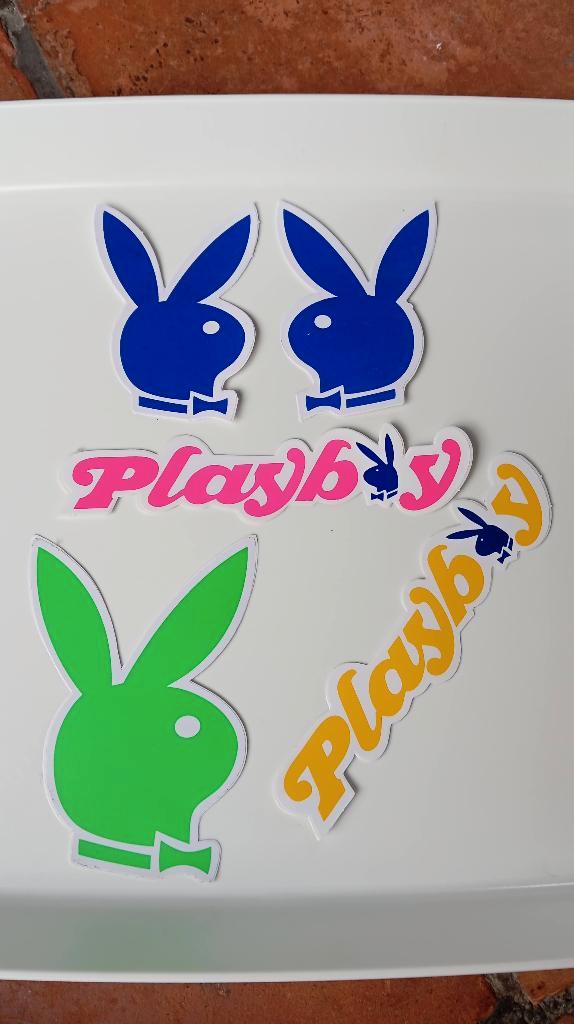 5 vintage Playboy Bunny stickers / 2 verschillende sets, Verzamelen, Stickers, Nieuw, Merk, Ophalen of Verzenden