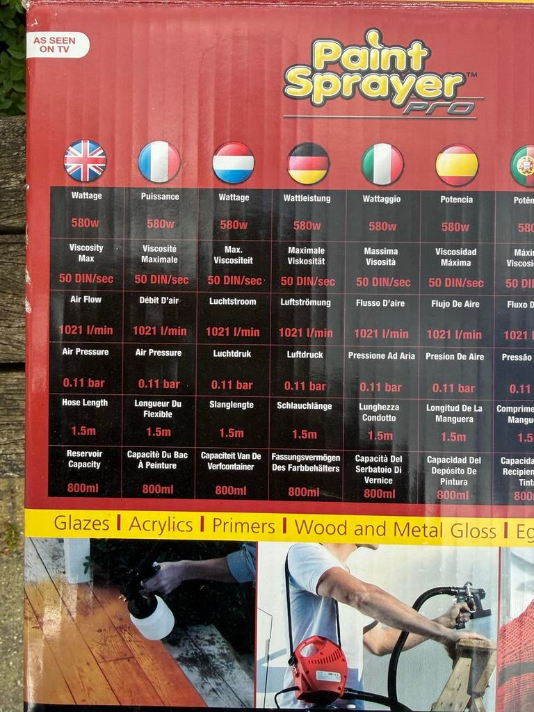 Paint Sprayer Pro - Verfspuit voor snel en strak resultaat, Ophalen, Zo goed als nieuw