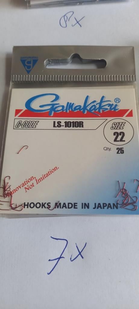 Gamakatsu Witvis Haken en Onderlijn Boekjes (88st.), Haak, Gamakatsu, Nieuw, Ophalen of Verzenden