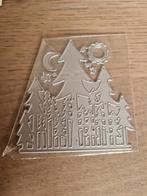 Snijmal Dennenbos met maan, zon en sterren, Ophalen of Verzenden