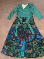 Jurk pauw motief carnaval, Kleding | Dames, Carnavalskleding en Feestkleding, Maat 38/40 (M), Carnaval, Ophalen of Verzenden, Zo goed als nieuw