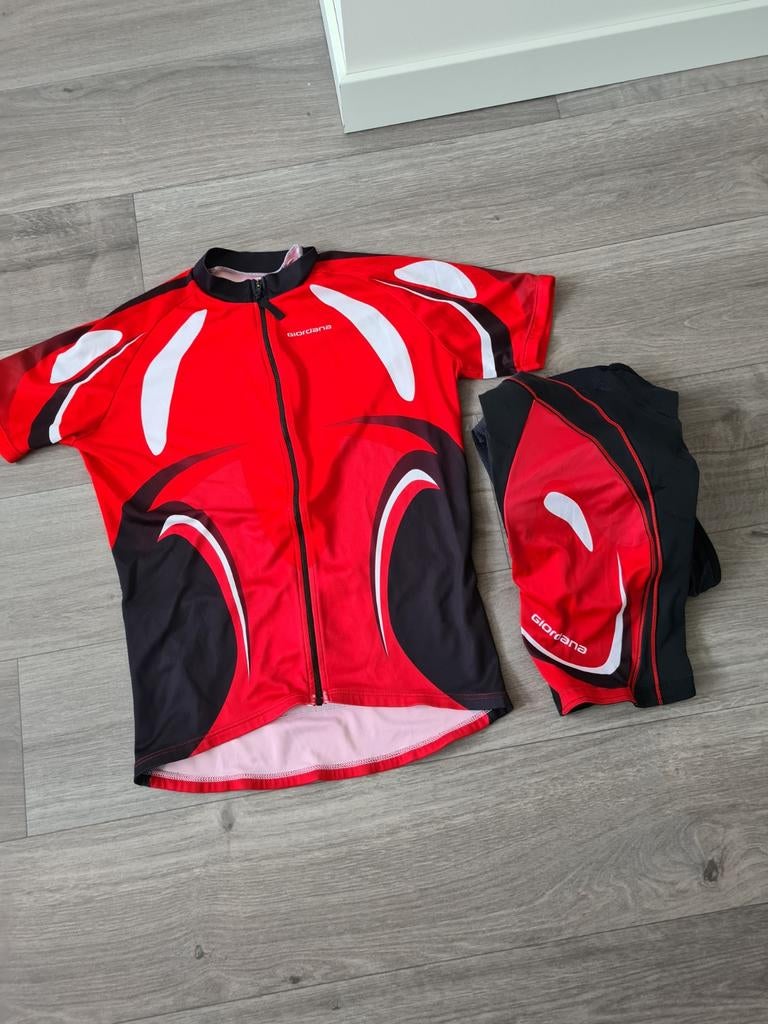 Fietskleding jasje en broek maat S, Dames, Zo goed als nieuw, Bovenkleding, Ophalen