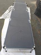 Florabest Ligbed - Aluminium - Taupe - Zonnescherm, Tuin en Terras, Ligbedden, Ophalen, Zo goed als nieuw, Aluminium, Verstelbaar