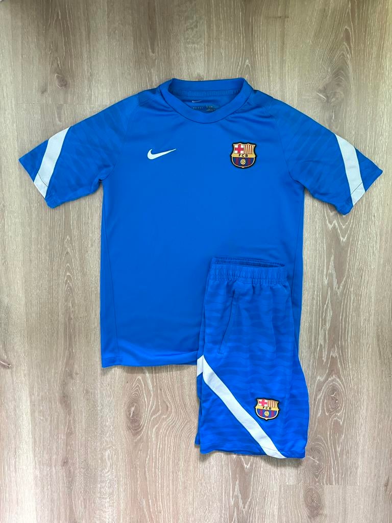 FC Barcelona Nike trainingsset 21/22 maat 170/XS, Blauw, Ophalen of Verzenden, Nike, Nike