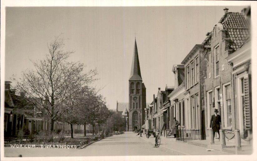 Workum - Dwarsnoord, Ophalen of Verzenden, 1940 tot 1960, Ongelopen, Friesland