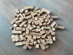 120 stuks naturel houten speelblokken., Ophalen, Gebruikt