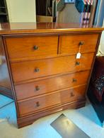 Klassieke Mahonie Ladenkast met 4 lades, Ophalen, Gebruikt, 50 tot 100 cm, 3 of 4 laden