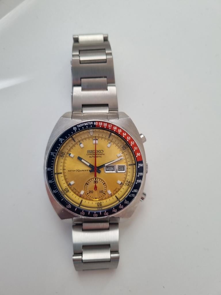Vintage Seiko 6139-6002 "Pogue" Chronograaf - Nette staat, Ophalen of Verzenden