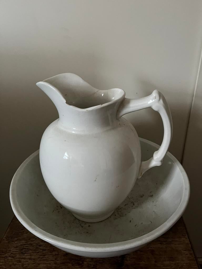 Wit lampetstel  Petrus Ragout, Antiek en Kunst, Ophalen