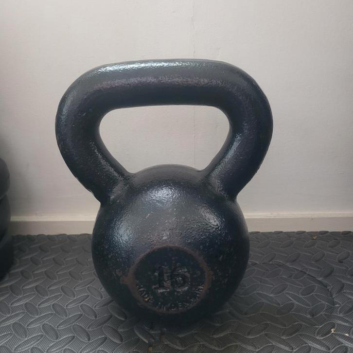 IJzeren Kettlebell - 16KG, Sport en Fitness, Fitnessmaterialen, Kettlebell, Ophalen