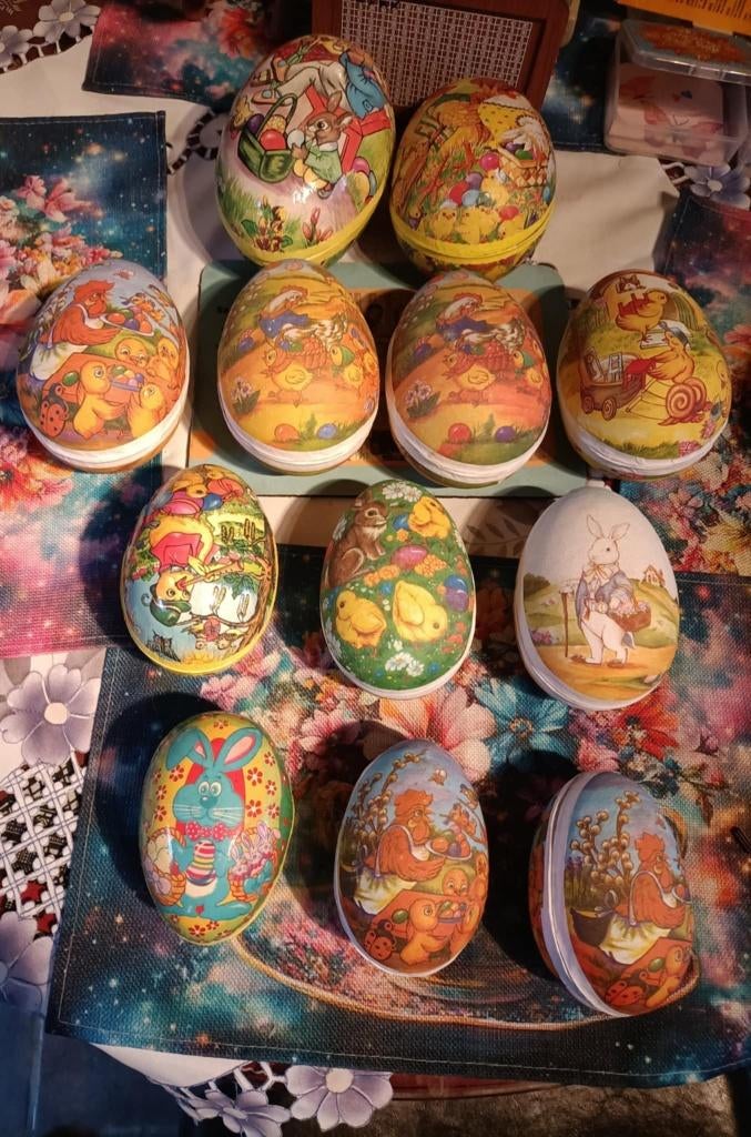 vintage paaseieren om te vullen, Ophalen of Verzenden, Gebruikt, Overige typen