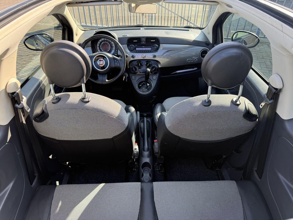 Fiat 500 Cabrio "Automaat" 0.9 TwinAir Lounge Comfintr. Airc, Auto's, 86 pk, Gebruikt, 31 €/maand, Cabriolet