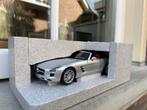 1:18 Mercedes SLS AMG Roadster zilver Minichamps, Minichamps, Auto, Nieuw, Ophalen of Verzenden