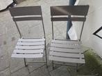 2 Jysk stoelen - metalen klapstoelen, Ophalen, Gebruikt, Twee, Modern, Praktisch, Klapstoel