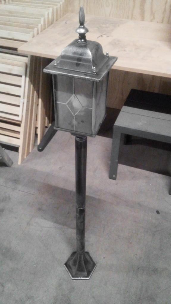 Staande lamp buitenverlichting 100 watt nieuw 120 cm, Tuin en Terras, Buitenverlichting, Nieuw, Staande lamp, Aluminium, 50 tot 250 watt