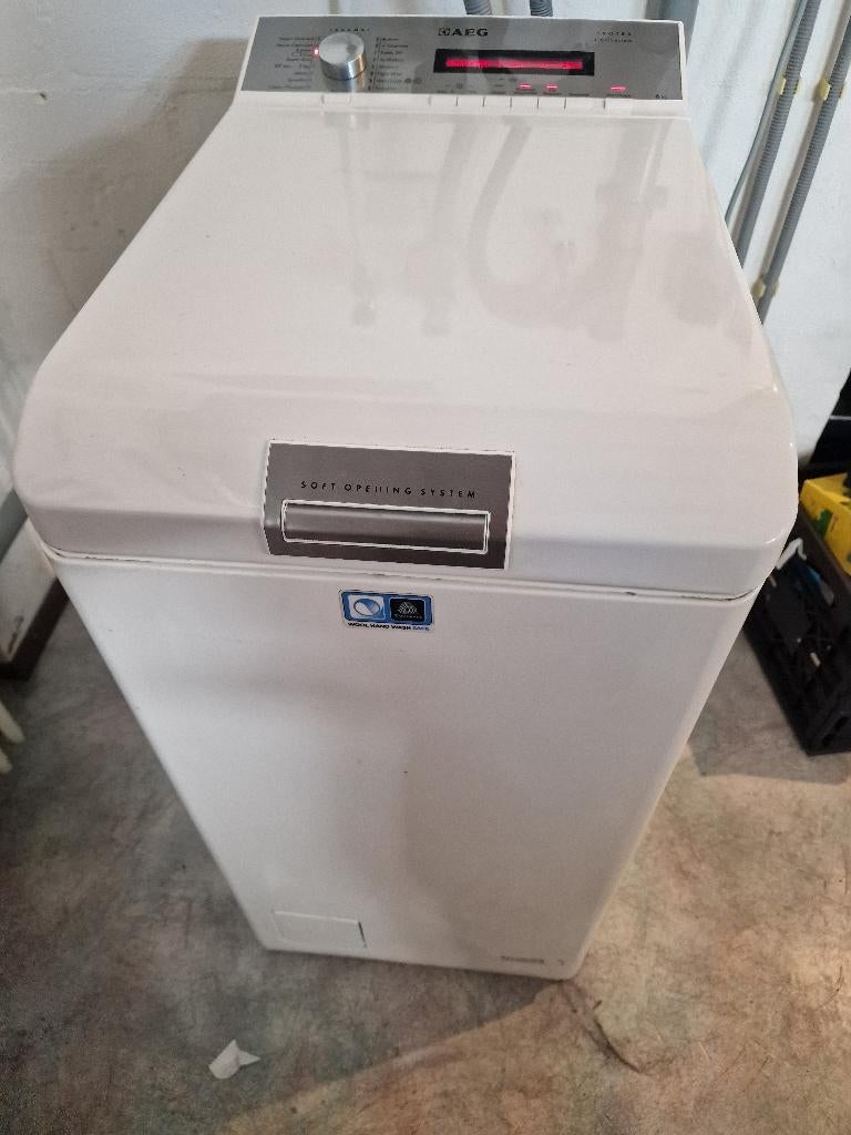 Aeg Lavamat protex liquisystem bovenlader 6kg, Witgoed en Apparatuur, Wasmachines, Ophalen, 1200 tot 1600 toeren, Gebruikt, 4 tot 6 kg
