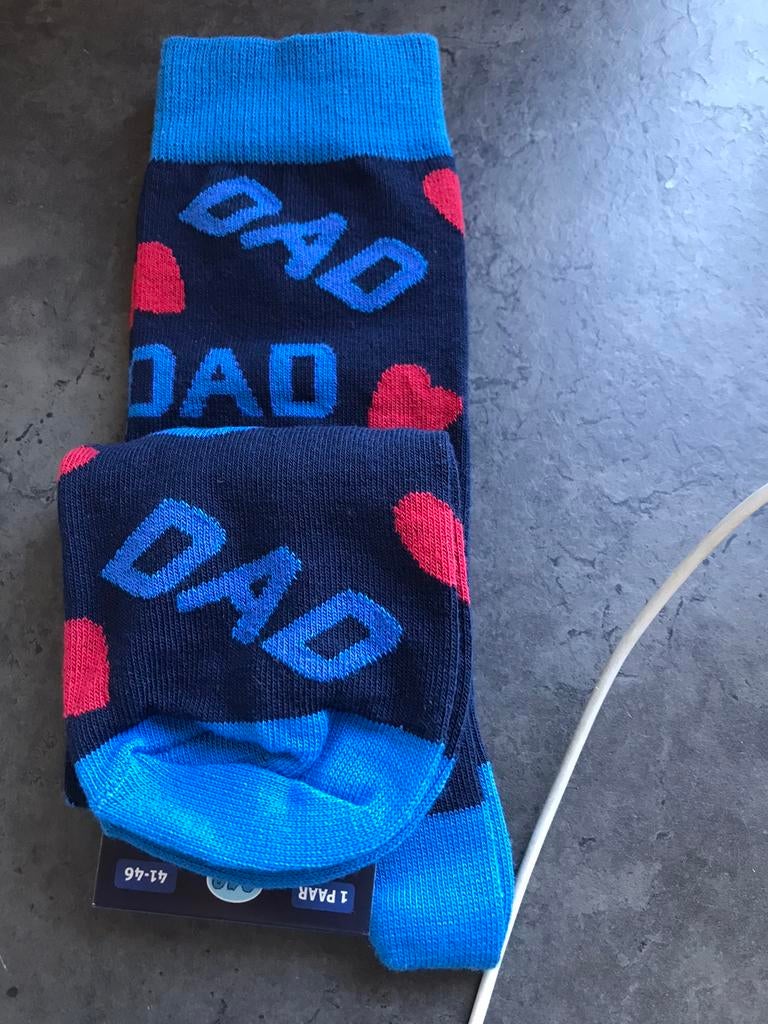 Sokken Vaderdag 41-46, Blauw, Ophalen of Verzenden, DAD, Nieuw